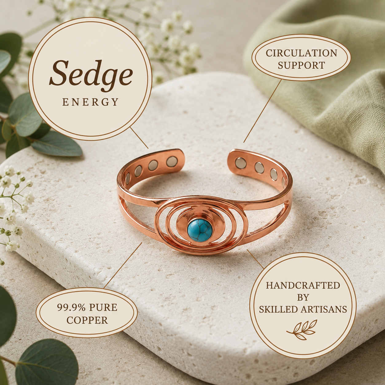 Alorin Ocean Copper Bracelet