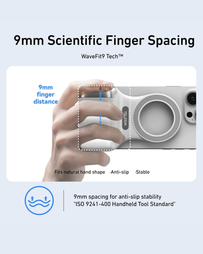 GripShot Pro – Magnetic Phone Camera Grip with Shutter & Magnetic Selfie Light 2.0 & Tripod