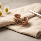 Grace's Burr Copper Ring
