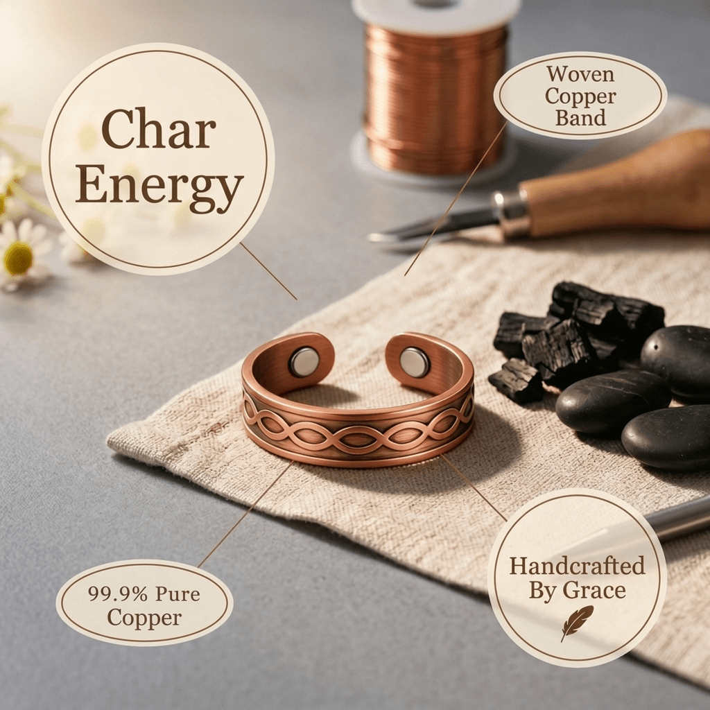 Grace's Char Copper Ring
