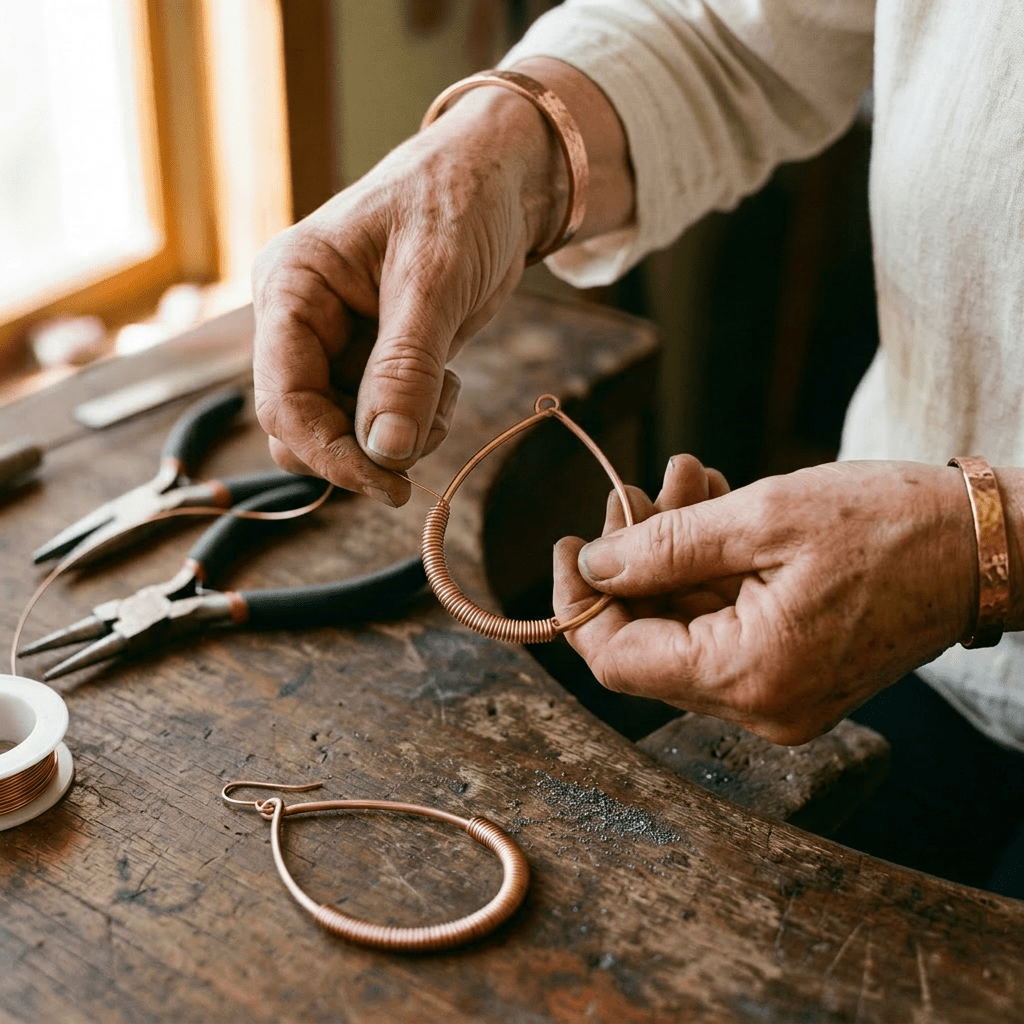 Grace's Creek Copper Earrings