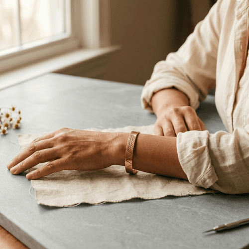Grace's Crest Copper Bracelet
