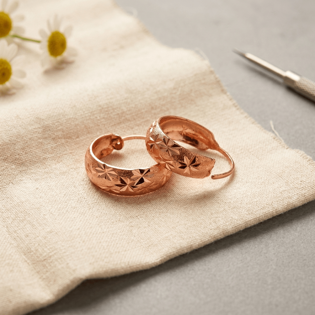 Grace's Dew Copper Earrings