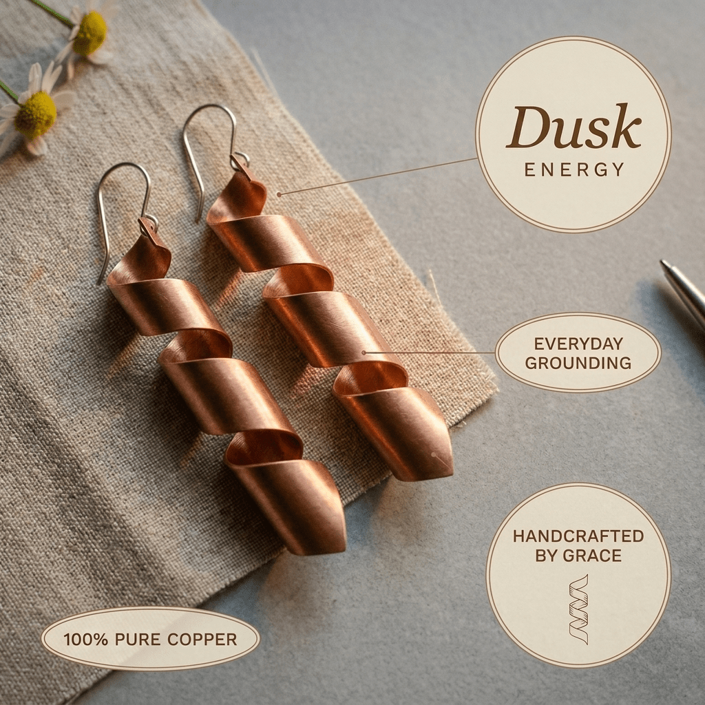 Grace's Dusk Copper Earrings