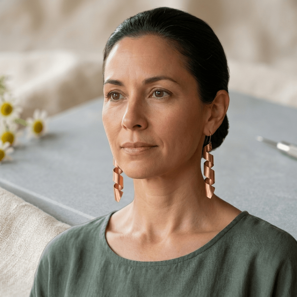 Grace's Dusk Copper Earrings