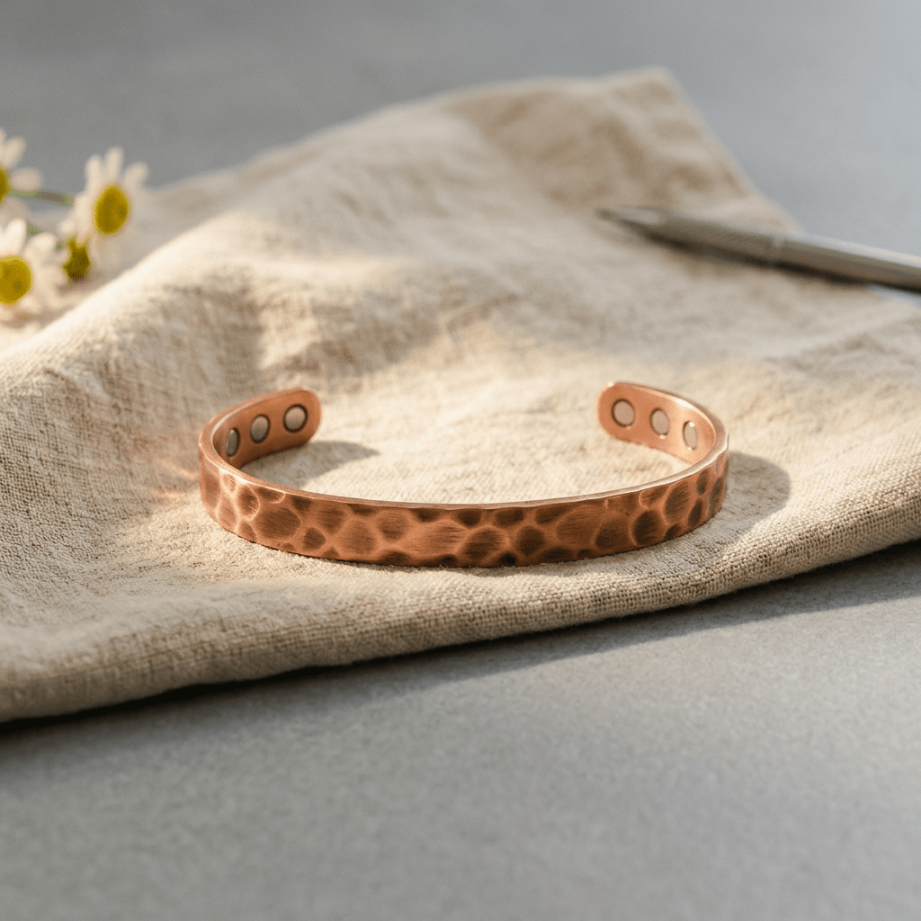 Grace's Furrow Copper Bracelet