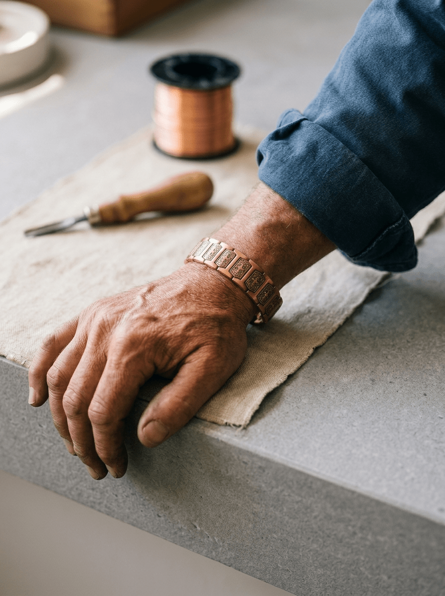 Grace's Gale Men's Copper Bracelet