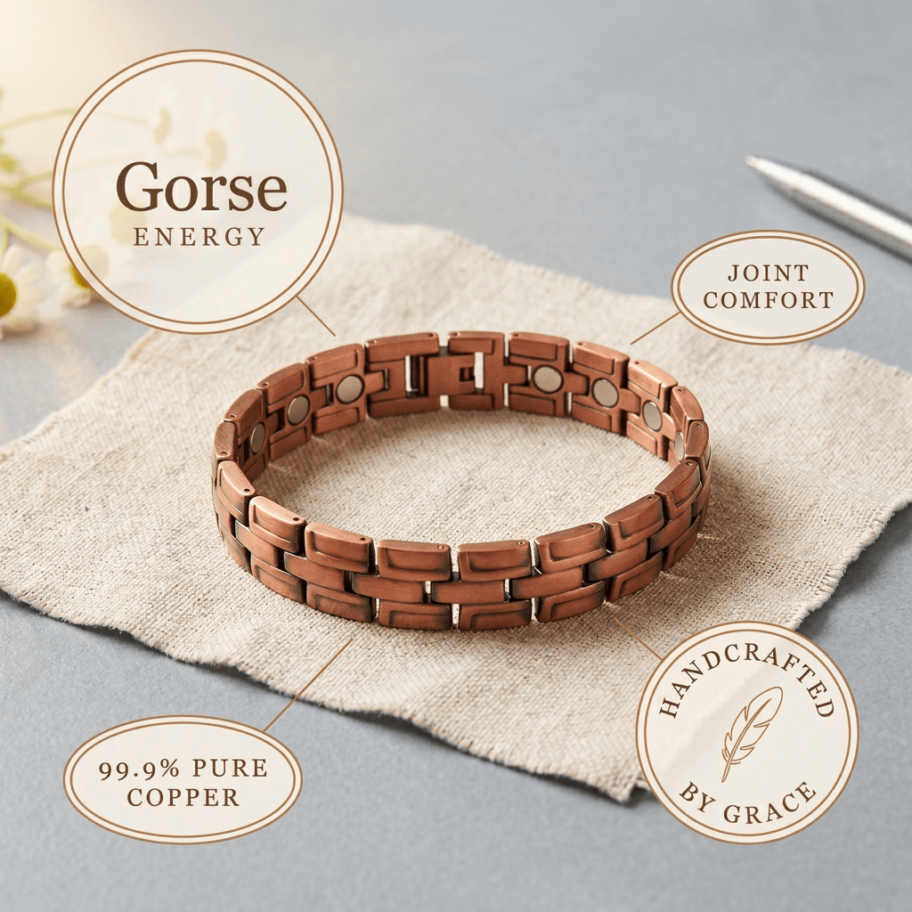 Grace's Gorse Men's Copper Bracelet