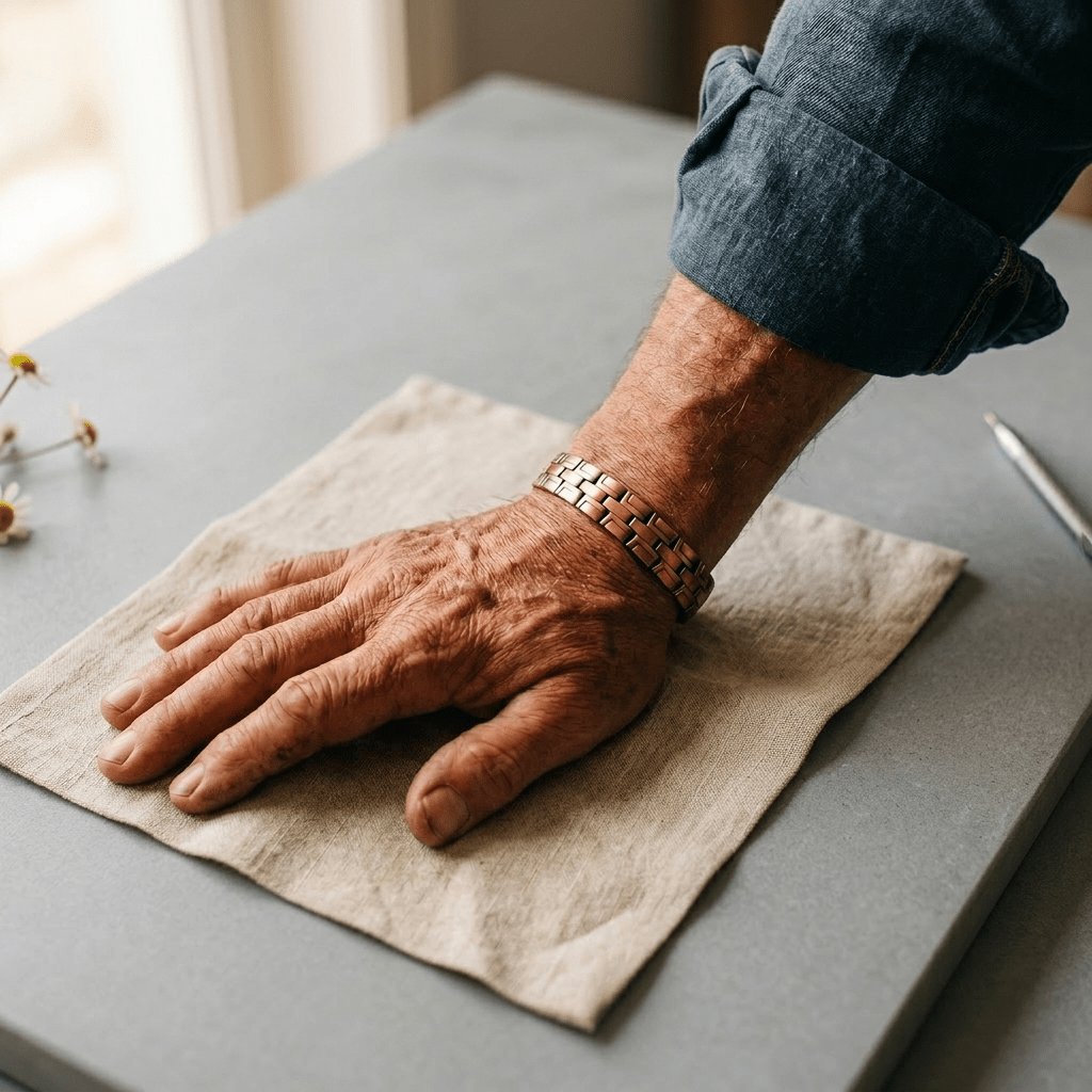 Grace's Gorse Men's Copper Bracelet