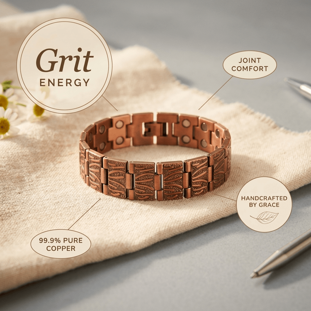 Grace's Grit Men's Copper Bracelet
