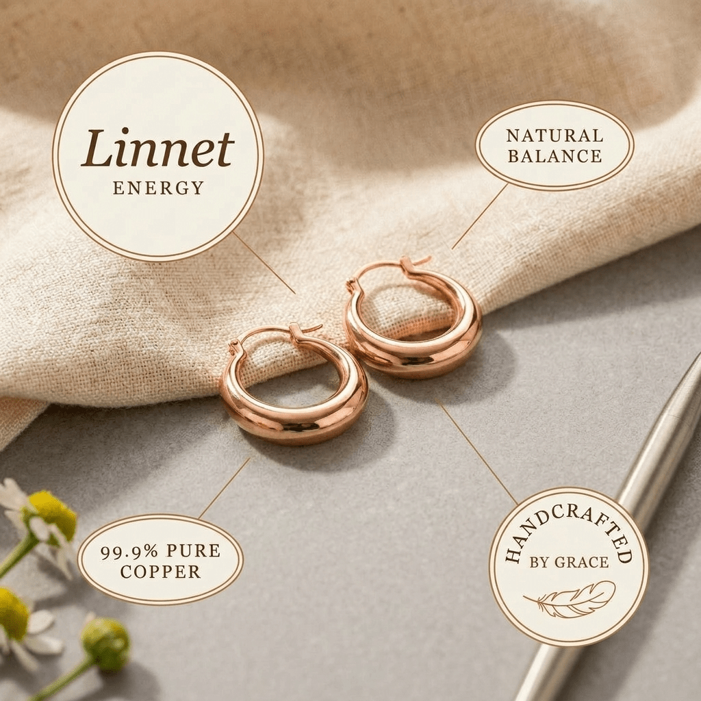 Grace's Linnet Copper Hoop Earrings