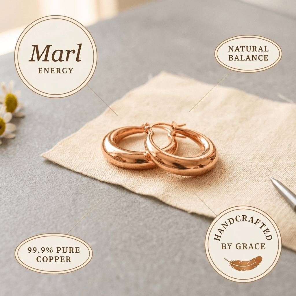 Grace's Marl Copper Earrings