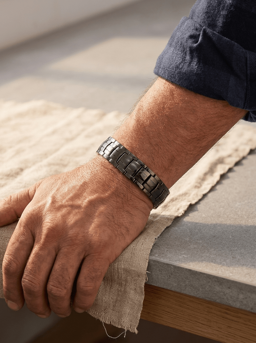 Grace's Ochre Men's Copper Bracelet