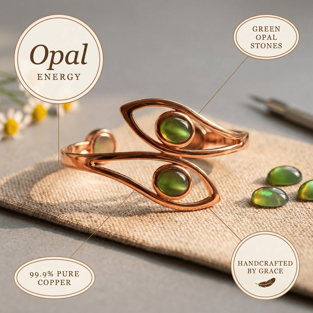 Grace's Opal Copper Bracelet