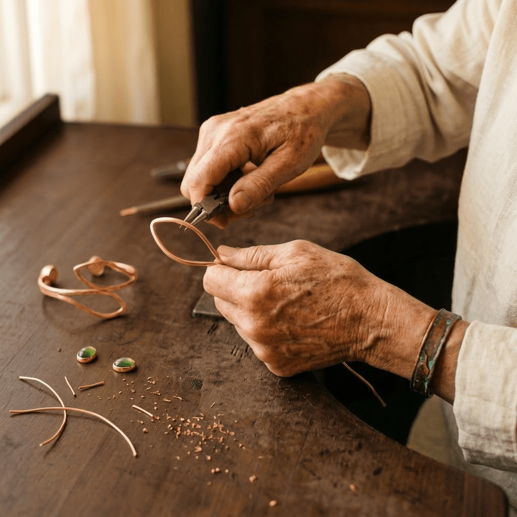 Grace's Opal Copper Bracelet