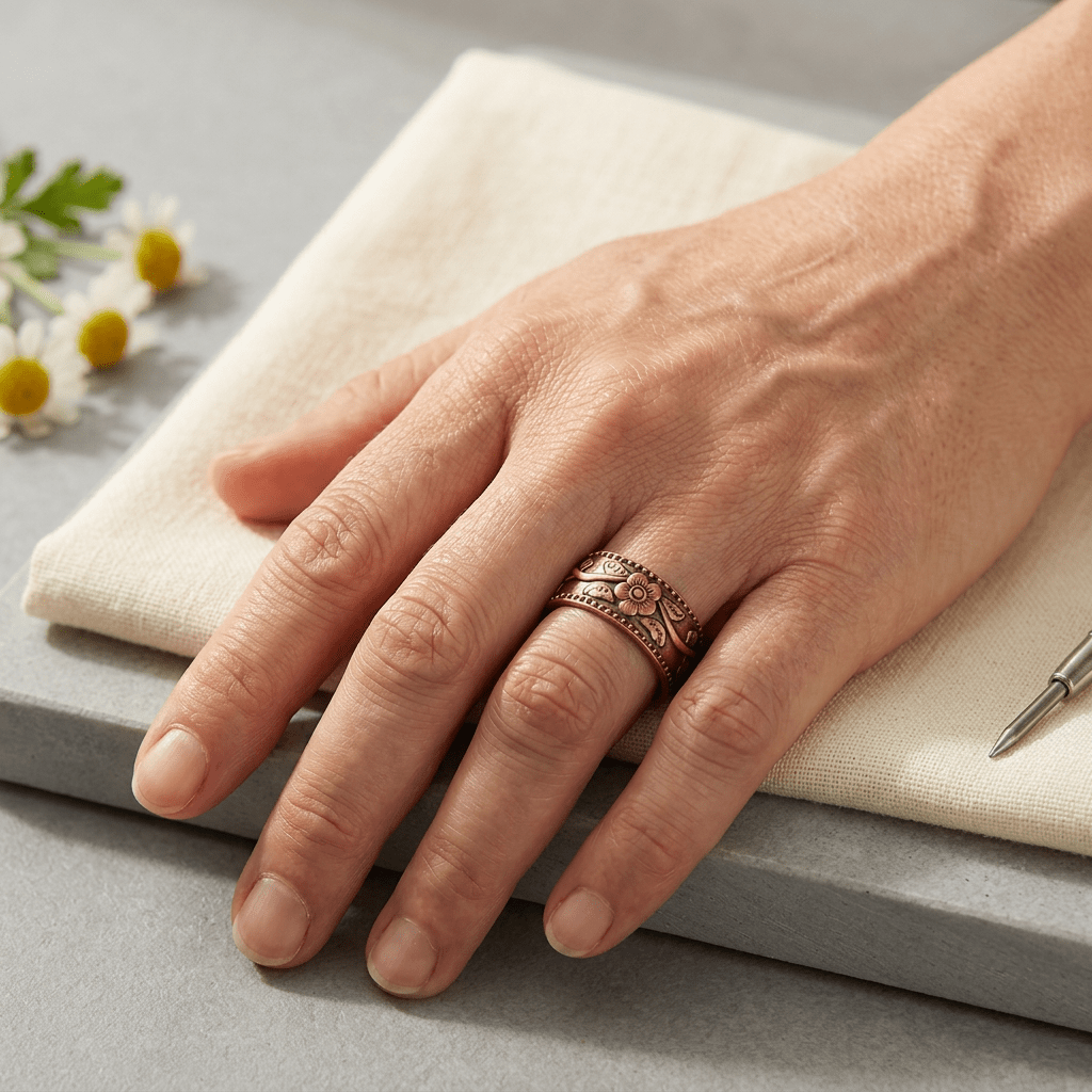 Grace's Petal Copper Ring
