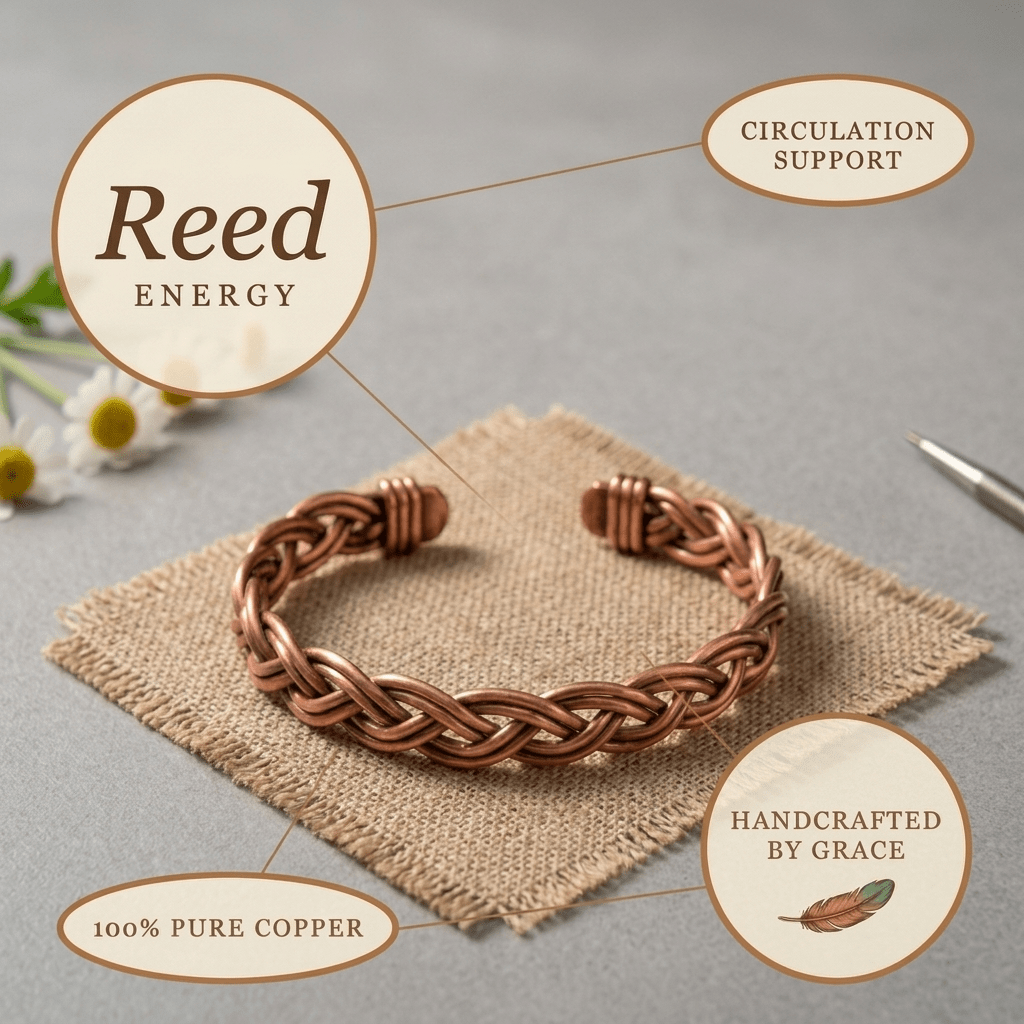Grace's Reed Copper Anklet