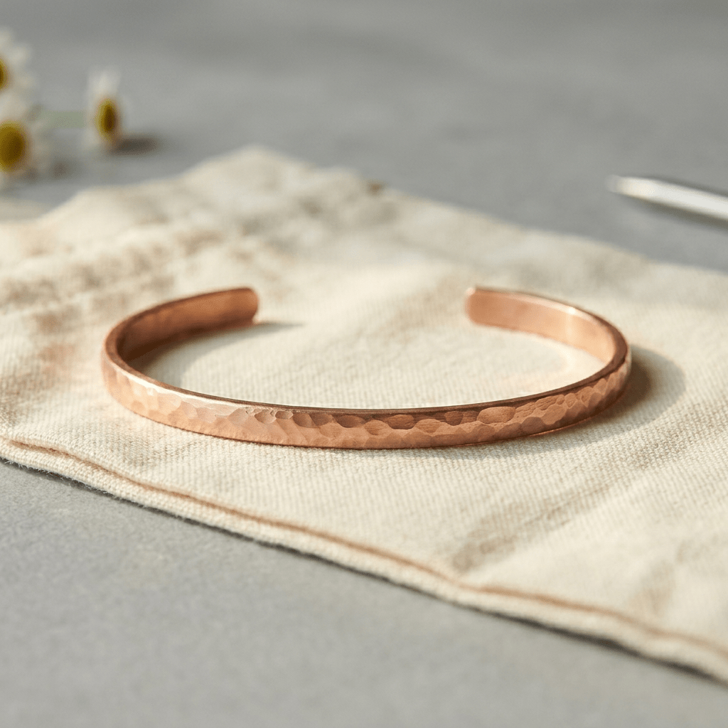 Grace's Sand Copper Anklet