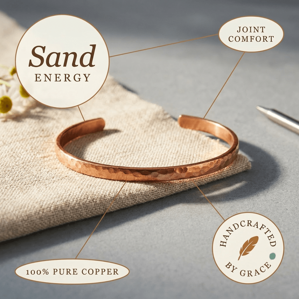 Grace's Sand Copper Anklet