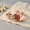 Grace's Sphere Pink Copper Bracelet