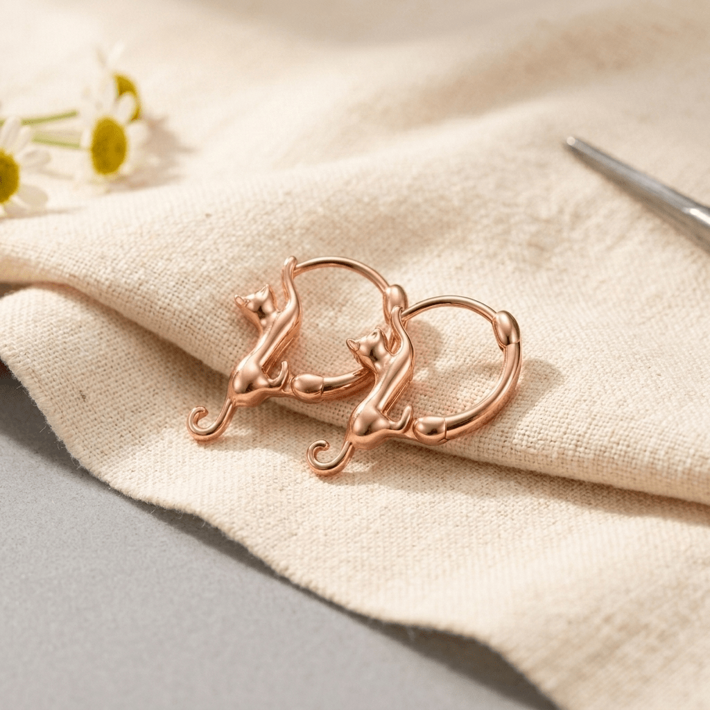 Grace's Swirl Copper Earrings