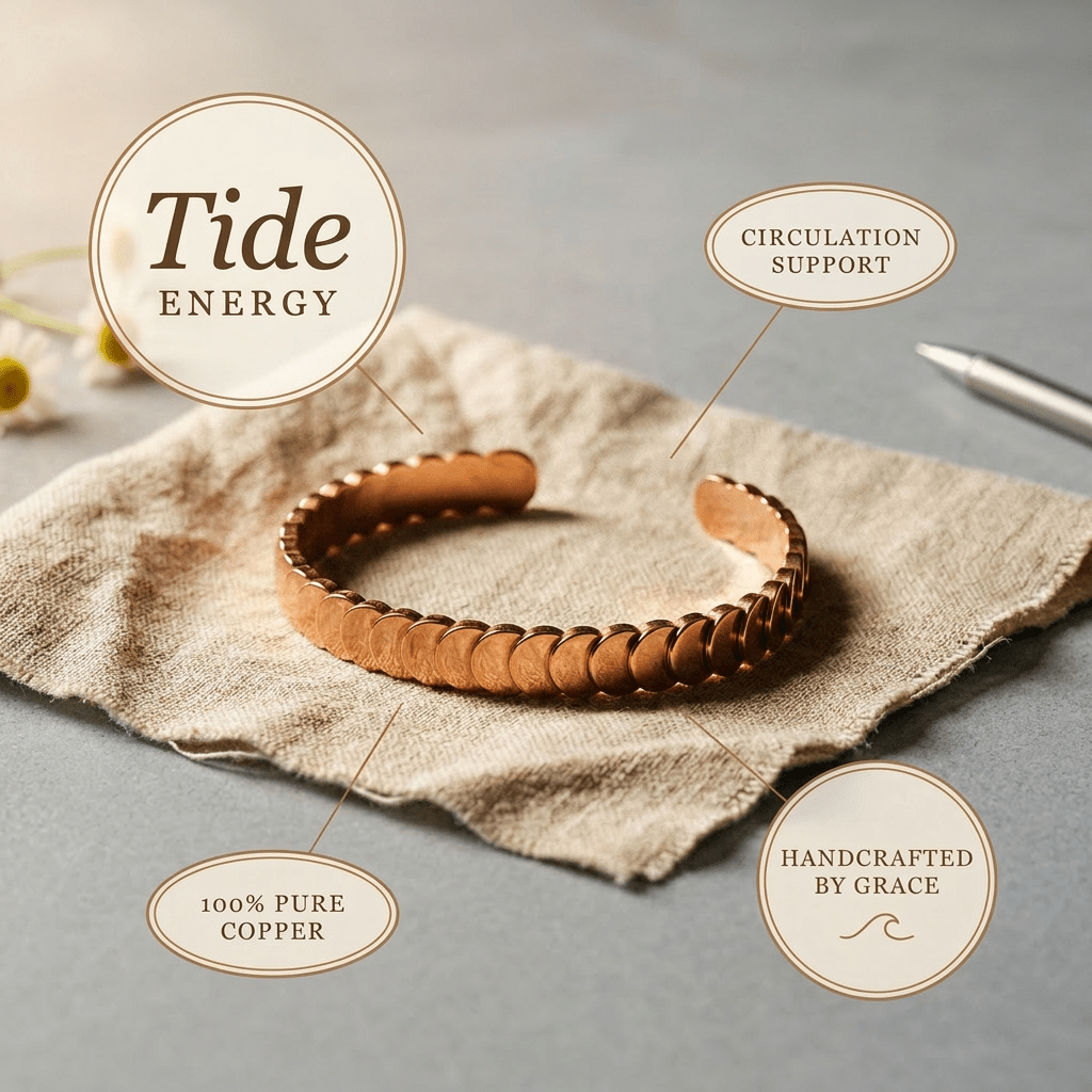 Grace's Tide Copper Bracelet