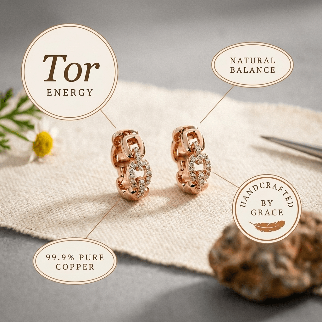 Grace's Tor Copper Earrings