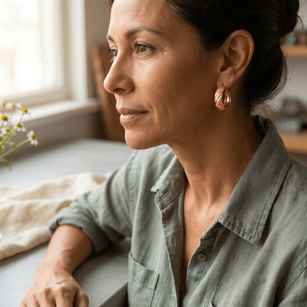 Grace's Vale Copper Earrings