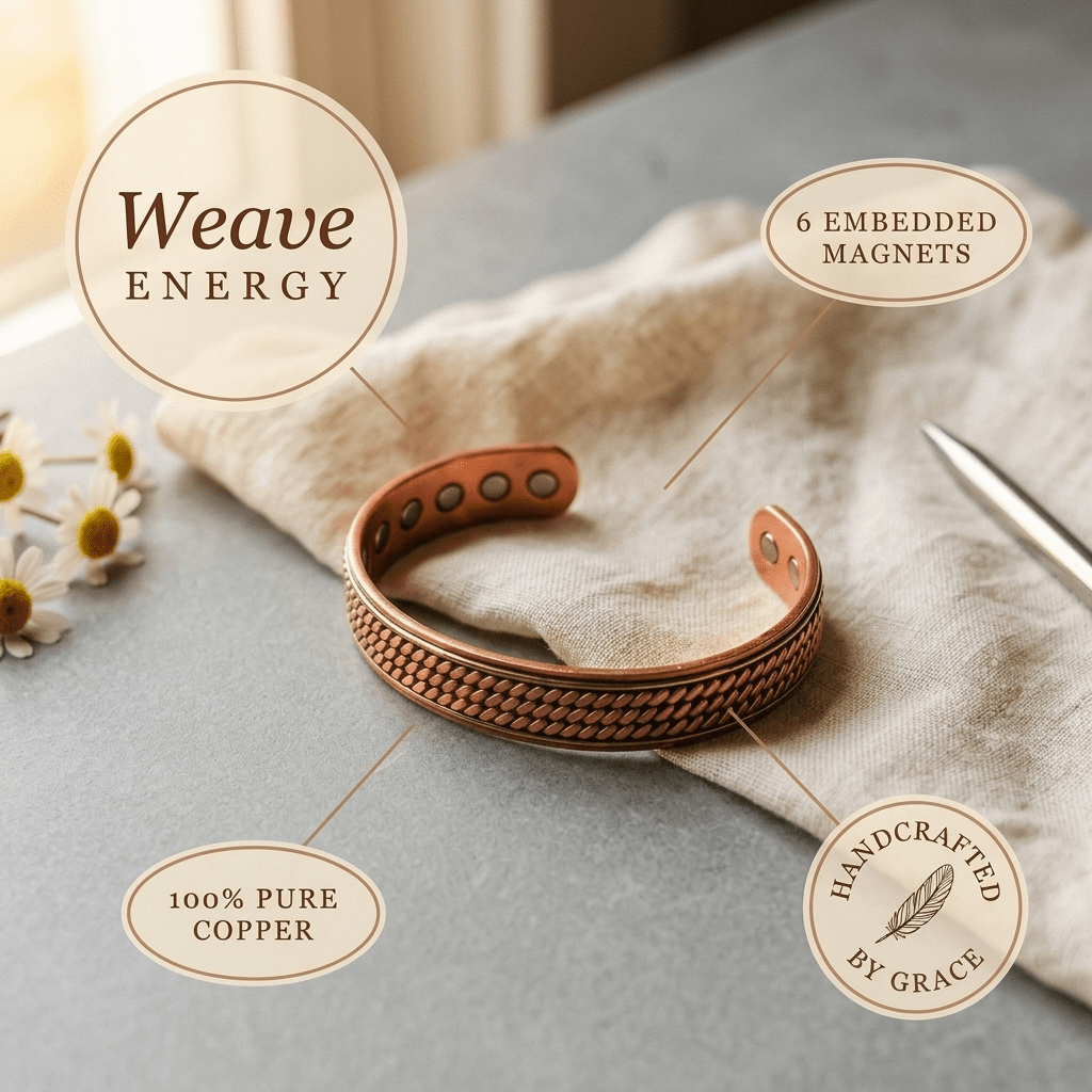 Grace's Wave Copper Bracelet