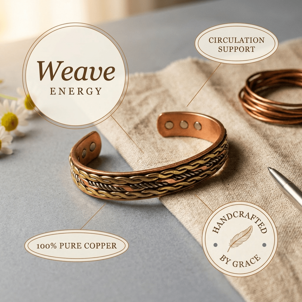 Grace's Weave Copper Bracelet