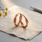 Grace's Wren Copper Hoop Earrings