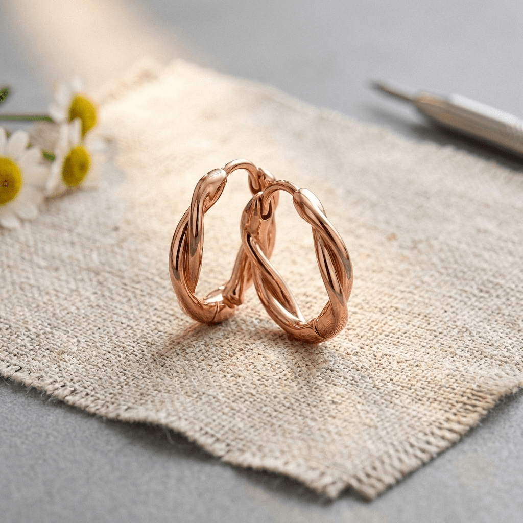 Grace's Wren Copper Hoop Earrings