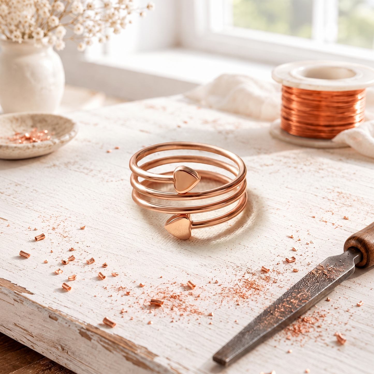 Alorin Lovecoil Copper Ring