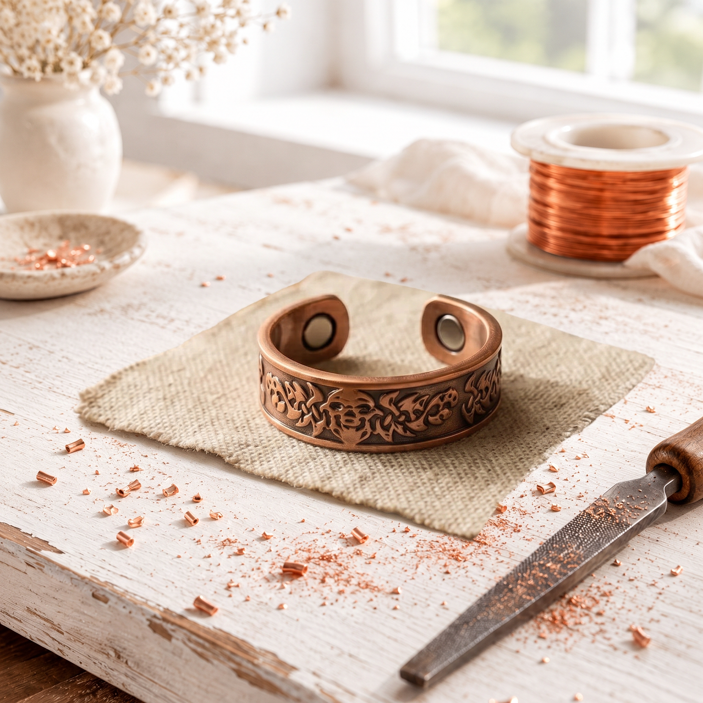 Alorin Thistle Copper Ring